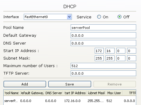 conf dhcp 1